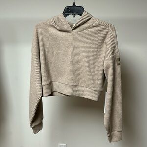 Alo yoga muse hoodie gravel heather